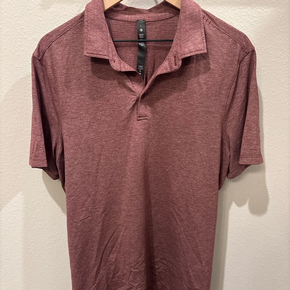 Lululemon Athletica Red Evolution Polo